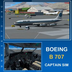 دانلود افزونه هواپیمای Captain Sim b707 pro